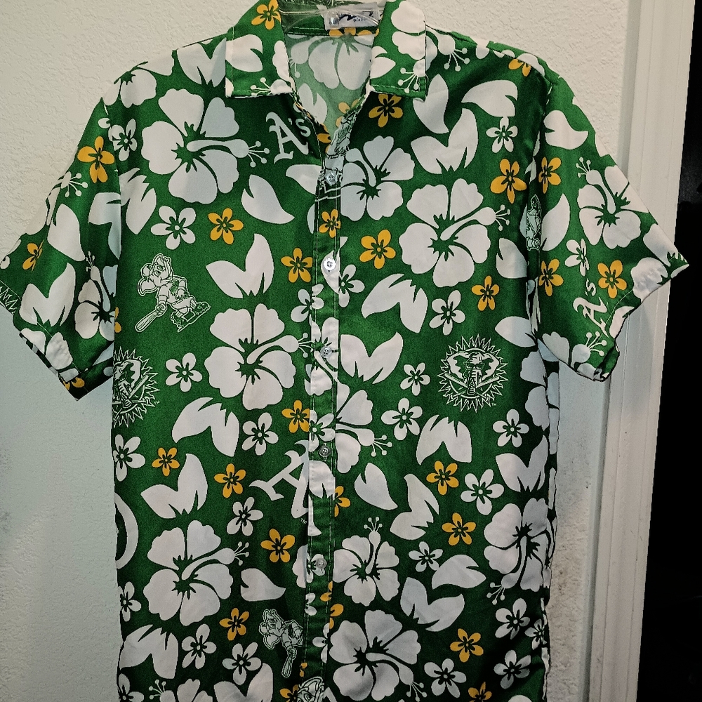 Oakland A's Hawaiian shirt for women .